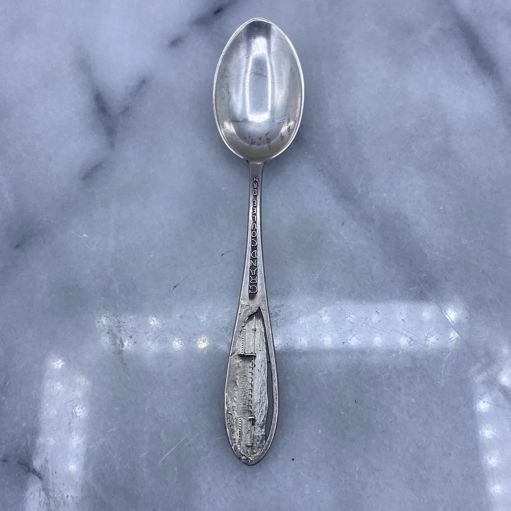 Grand Coulee Dam Souvenir Spoon Joseph Mayer Sterling Silver Washington State 4